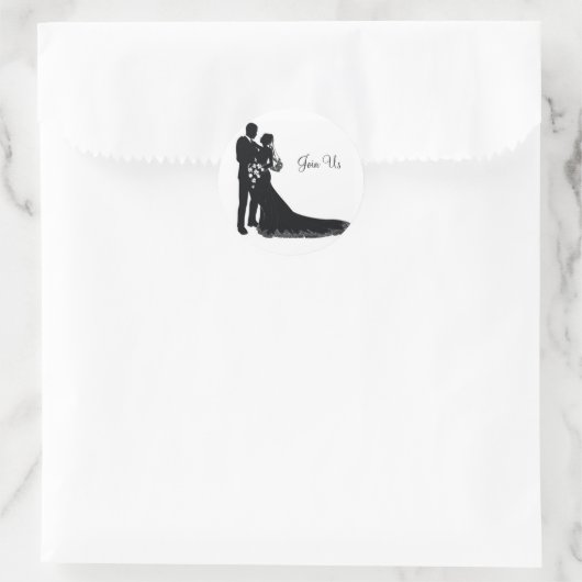 Bruiloft Paar Sticker (Tas)