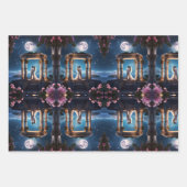 Bruiloft paar zoenen in een Romeinse ruïne Inpakpapier Vel (Voorkant 3)