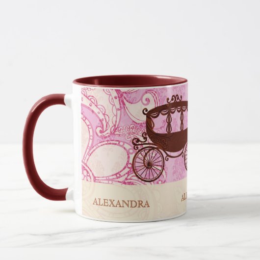 Bruiloft Paard & Carriage - aangepaste tekst Mok (Links)