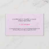 Bruiloft Paard & Koets Bloemen & Vlinders 3 Visitekaartje (Achterkant)