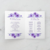 Bruiloft paarse anemoon bloemen waterverf kunst programma (Binnen)