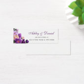 Bruiloft Paarse Violet Registry Insert Kaart (Bureau)