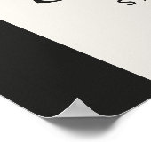 Bruiloft pampas gras moderne boho elegant poster (Hoek)