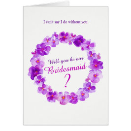 Bruiloft panty paarse wil je onze bruidsmeisje?