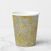 Bruiloft Papier Cup Zilveren voering Papieren Bekers (Achterkant)