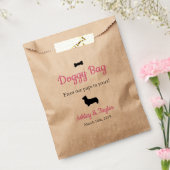 Bruiloft Papier Doggy Treat Bag Bedankzakje (Gezegeld)