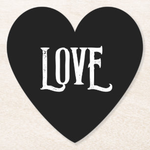 BRUILOFT PAPIER ONDERZETTER LIEFDE GUNSTEN