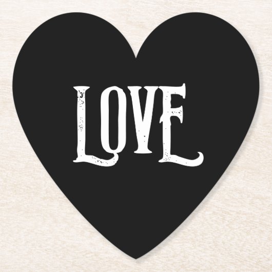 BRUILOFT PAPIER ONDERZETTER LIEFDE GUNSTEN (Voorkant)