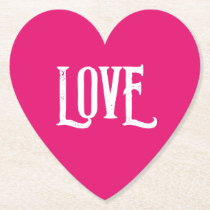 BRUILOFT PAPIER ONDERZETTER LIEFDE GUNSTEN