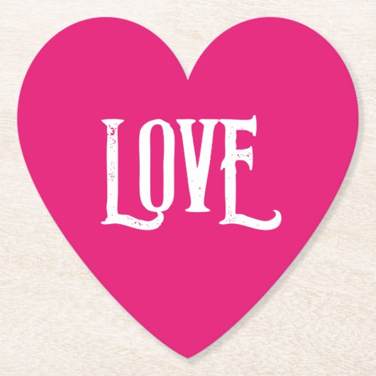 BRUILOFT PAPIER ONDERZETTER LIEFDE GUNSTEN (Voorkant)