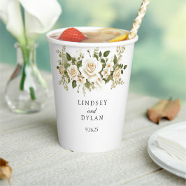 bruiloft papieren bekers