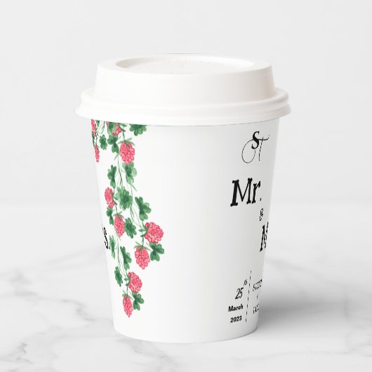 bruiloft papieren bekers (Links)