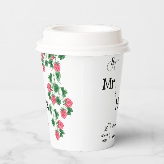 bruiloft papieren bekers (Rechts)