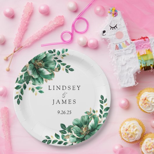 bruiloft papieren bordje (Feest)