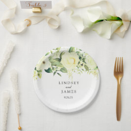 bruiloft papieren bordje