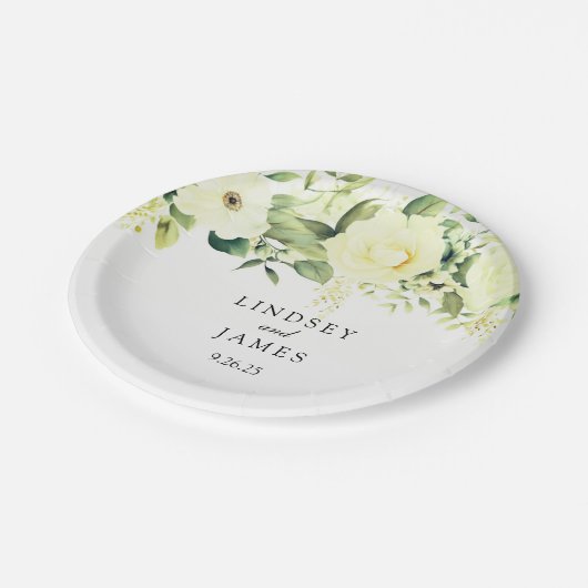 bruiloft papieren bordje (Gekanteld)