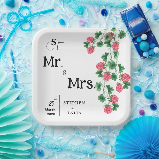 bruiloft papieren bordje (Feest)