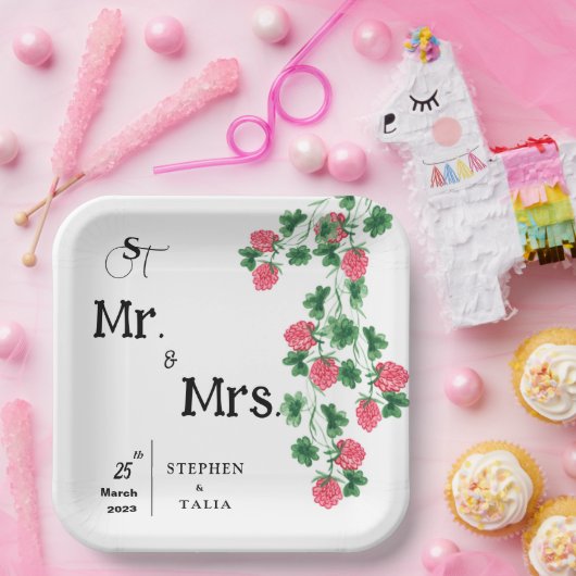 bruiloft papieren bordje (Feest)