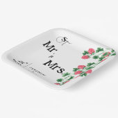 bruiloft papieren bordje (Gebogen)