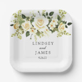 bruiloft papieren bordje (Voorkant)