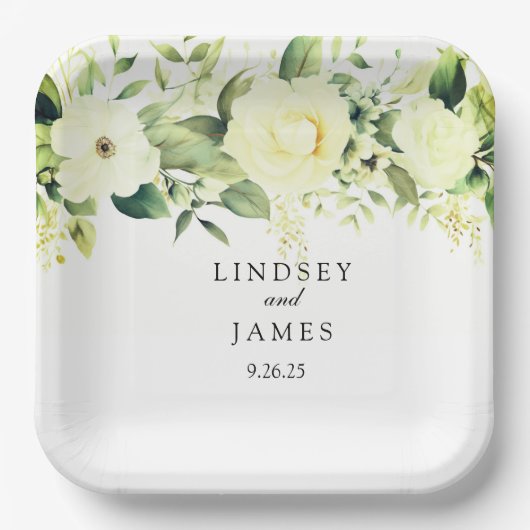 bruiloft papieren bordje (Voorkant)