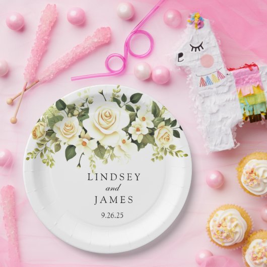 bruiloft papieren bordje (Feest)