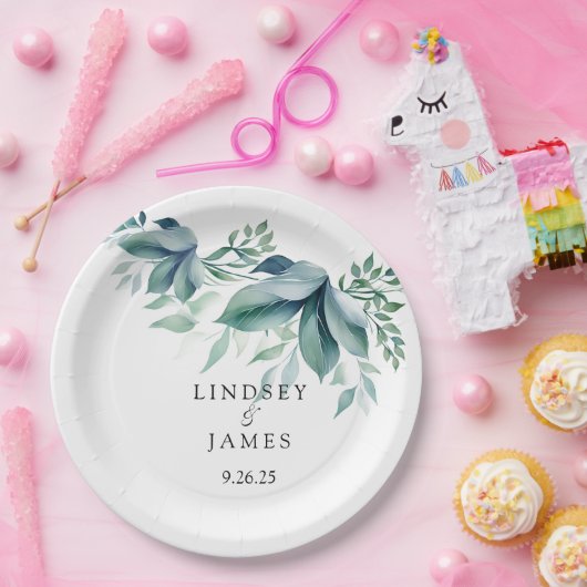 bruiloft papieren bordje (Feest)