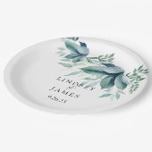 bruiloft papieren bordje (Gekanteld)