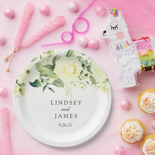 bruiloft papieren bordje (Feest)