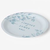 bruiloft papieren bordje (Gekanteld)