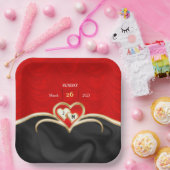 bruiloft papieren bordje (Feest)