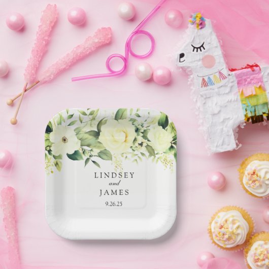 bruiloft papieren bordje (Feest)