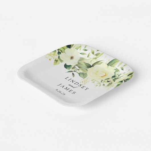 bruiloft papieren bordje (Gebogen)