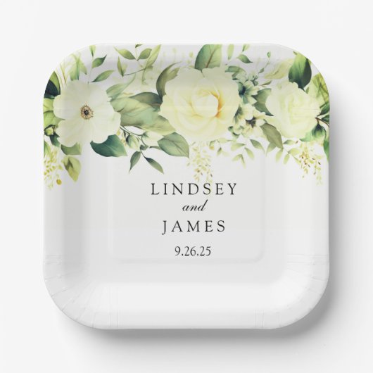 bruiloft papieren bordje (Voorkant)