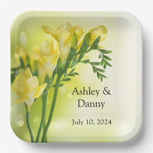 bruiloft papieren bordje (Voorkant)