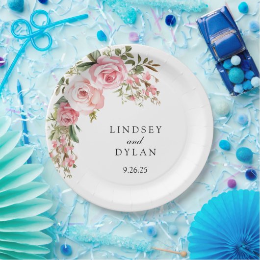 bruiloft papieren bordje (Feest)