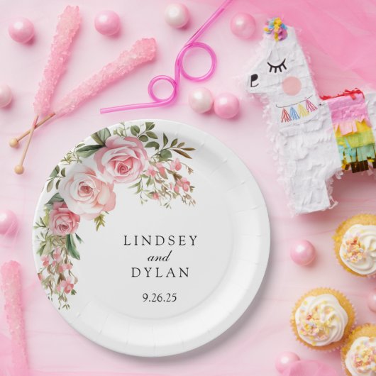 bruiloft papieren bordje (Feest)