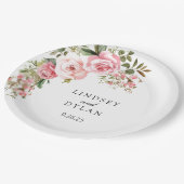 bruiloft papieren bordje (Gekanteld)