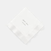 Bruiloft papieren servet, aangepaste papieren serv servet (Hoek)