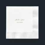 Bruiloft papieren servet, aangepaste papieren serv servet<br><div class="desc">AANGEPASTE PAPIEREN SERVET,  ELEGANTE STIJL</div>