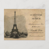 bruiloft Parijs Frankrijk Save the Date Aankondigingskaart (Voorkant)