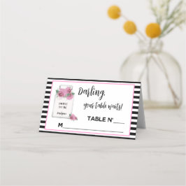 BRUILOFT Parisiaans Couture Dames Bruiloft Feest Plaatskaartje