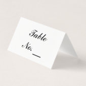 Bruiloft, Partij Gevouwen Aangepaste Tafelnummer K (Voorkant)