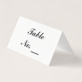 Bruiloft, Partij Gevouwen Aangepaste Tafelnummer K (Achterkant)