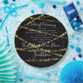 Bruiloft Party Bord Grappig Programma Dank Goud (Feest)