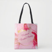 Bruiloft Party Canvas tas gepersonaliseerd (Voorkant)