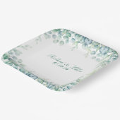 Bruiloft Party Papier Bord Botanische Eucalyptus (Gebogen)