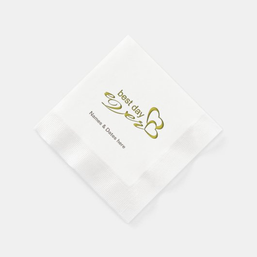 Bruiloft Party Papier Servet (Hoek)