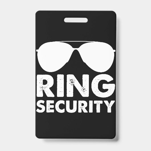 Bruiloft Party Ring Veiligheid Bruiloft Ring Badge (Voorzijde)