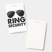 Bruiloft Party Ring Veiligheid Bruiloft Ring Badge (Voor- en achterkant)